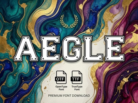 Aegle: A Monumental Display Typeface for Bold Brand Identities