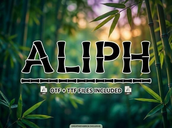Aliph: A Distinctive Display Font for Editorial Impact