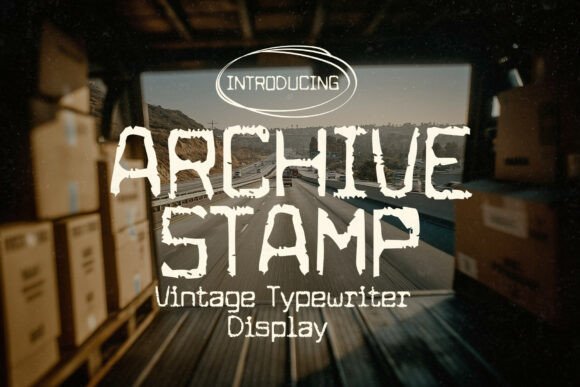 Archive Stamp: A Weathered Display Typeface for Digital Authority