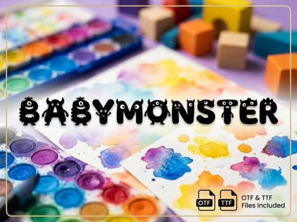 Babymonster: A Bold Display Typeface for Digital Impact
