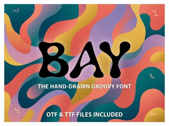 Bay: A Hand-Drawn Groovy Font for Editorial Personality