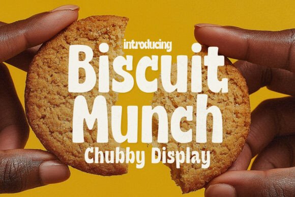 Biscuit Munch: A Playful Display Font for Handmade Labels & Printables
