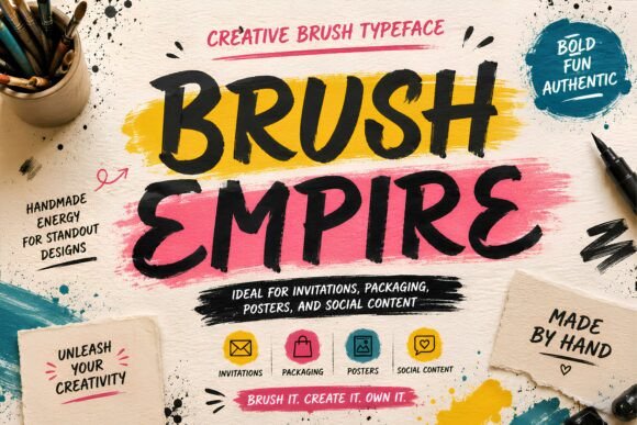 Brush Empire: A Display Font That Commands Attention