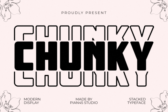 Chunky Stacked: A Bold Display Font That Makes Your Brand Instantly Memorable