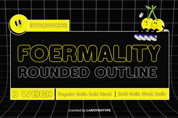 Foermality Rounded Outline: A Display Font That Feels Like a Deep Breath