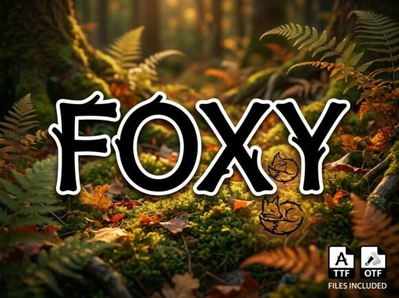 Foxy: A Bold, Artistic Display Font for Handmade Creators