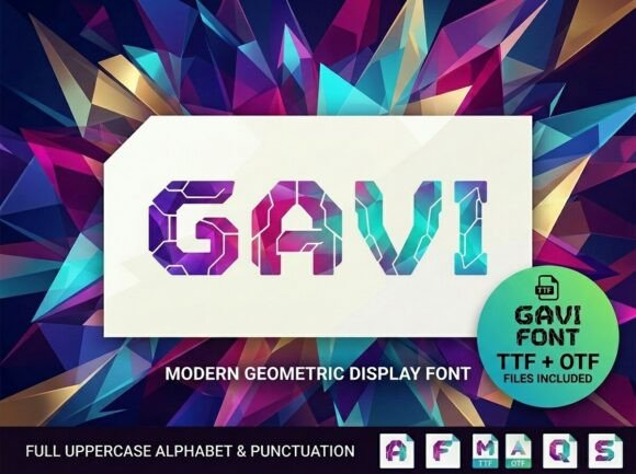 Gavi: A Clean, Confident Display Font for Small Businesses