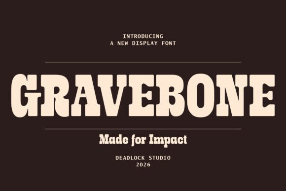 Gravebone: A Monumental Slab Serif for Bold Brand Statements