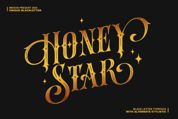 Honey Star: A Bold Display Font for Memorable Branding