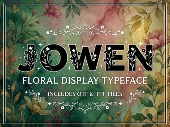 Jowen: A Standout Display Font for Digital Brand Moments
