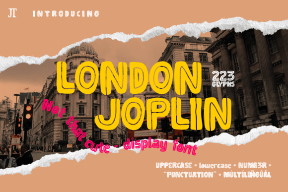 London Joplin: A Playful Display Font for Digital Branding