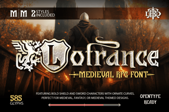 Lotrance: A Bold Medieval Display Font for Heroic Brand Moments