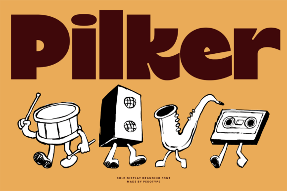 Pilker: A Bold Display Font That Builds Brand Trust