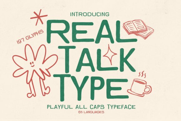 Real Talk Type: A Bold Display Font for Digital Branding
