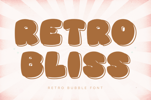 Retro Bliss: A Chunky 70s-Inspired Display Font for Editorial Charm