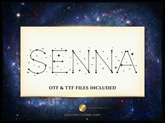 Senna: A Celestial Display Typeface for Memorable Branding
