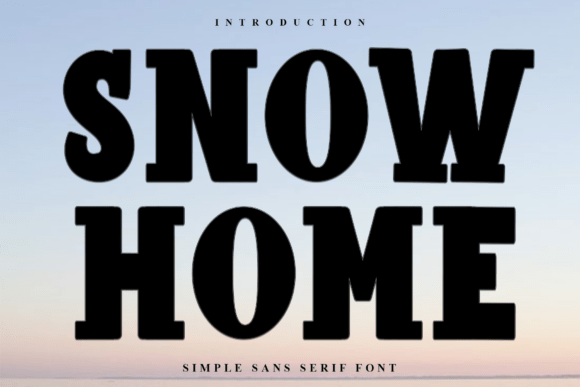 Snow Home: A Festive Display Font for Holiday Branding
