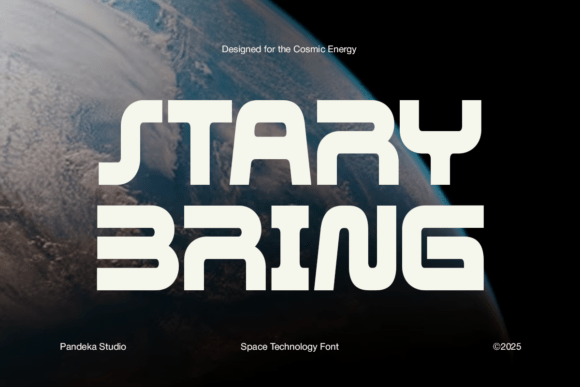 Stary Bring: A Futuristic Display Font for Handmade Creators