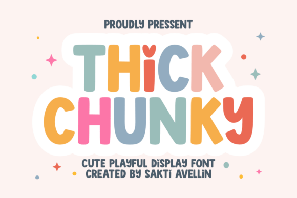 Thick Chunky: A Playful Display Font for Editorial Joy