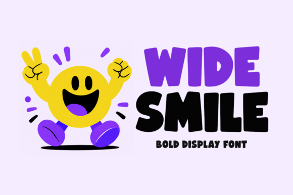 Wide Smile: A Playful Display Font for Joyful Brand Identities