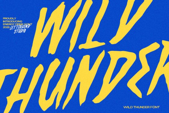Wild Thunder: A Bold Display Font for High-Energy Branding