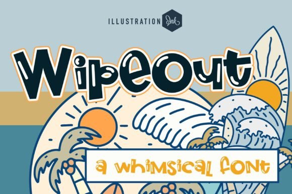 Wipeout: A Sunny, Bold Display Typeface for Editorial Impact